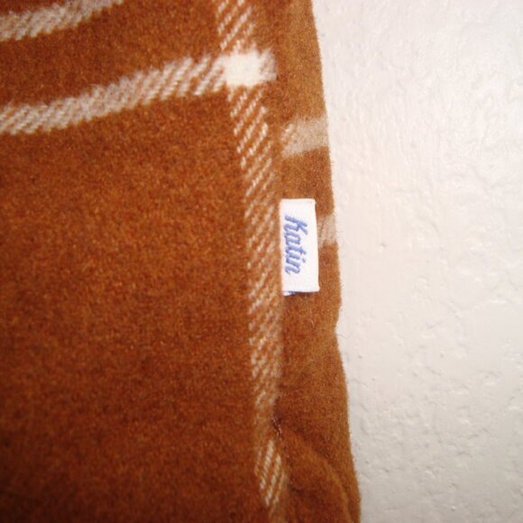 KATIN Men Sherpa Lined Zip Up Crosby Jacket Shacket Wool Blend Rusty Brown - Picture 13 of 14